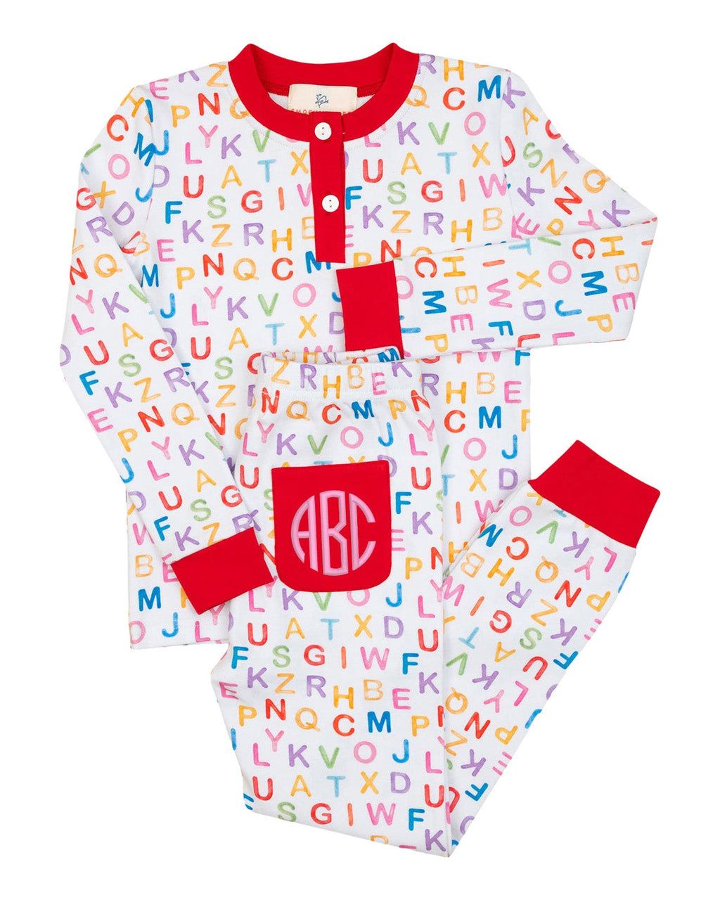 ABC Knit Pajama Set